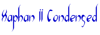 Xaphan II Condensed الخط